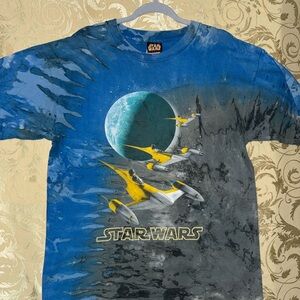 Star Wars Graphic Tee in Blue and Yellow